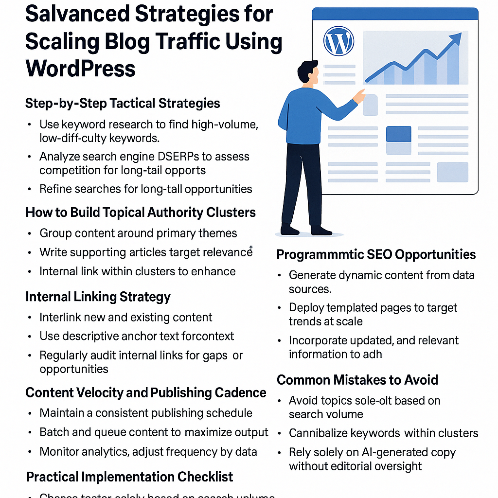 Advanced Strategies to Scale Blog Traffic with WordPress: A Tactical Playbook