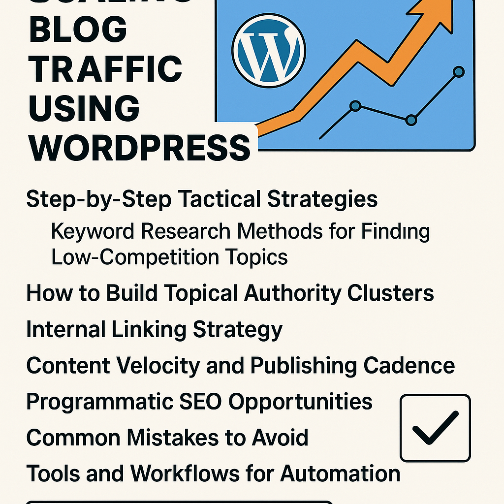 Scaling Blog Traffic with WordPress: Advanced, Tactical Strategies for Serious Growth
